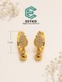 Gold Plated Earrings for Women | Daily Wear Anti Tarnish Drop Earrings
