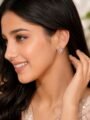 Rose Gold Stud Earrings for Women | Stone Stud Earrings for Girls