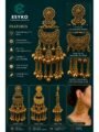 Antique Gold Kashmiri Chandbali Earrings for Women | Long Ghungroo Kashmiri Earrings Esyko Antique Gold Kashmiri Chandbali Earrings for Women | Long Chain Ghungroo Kashmiri Earrings