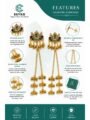 Long Chain Ghungroo Kashmiri Earrings for Women Esyko Traditional Kashmiri Earrings for Women | Long Chain Ghungroo Kashmiri Dangler Earrings