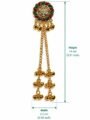 Shop Esyko Long Tassel Kashmiri Earrings for Women with elegant multicolor stones