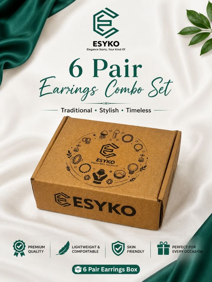 Earrings Combo for Women 6 Pair