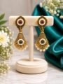 Esyko Women Antique Dangler Jhumka Earrings with Pearl & Stone Detailing
