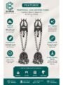 Trishul Earring Oxidised Silver Long Chain Temple Jhumka Earrings Trishul Oxidised Silver Long Chain Temple Jhumka Earrings