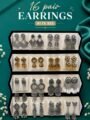 16 Pair Oxidised Earrings Combo Set for Women with Gift Box