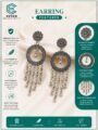 Oxidised Silver Boho Circular Dangle Earrings for Women
