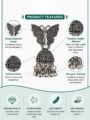 Oxidised Butterfly Jhumka Earrings in Antique Silver Finish Oxidised Butterfly Jhumka Earrings in Antique Silver Finish