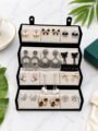 12 Pair Stud and Oxidised Earrings Combo with Folding Jewelry Box